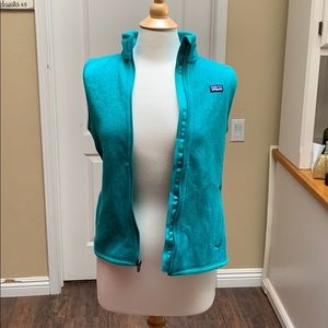 Patagonia M warm vest zip up teal like new